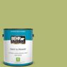 BEHR PREMIUM PLUS 1 gal. #410D-4 Asparagus Satin Enamel Low Odor Interior Paint & Primer