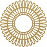 Ekena Millwork 30 in. O.D. x 11-1/8 in. I.D. x 1 in. P Cornelius Architectural Grade PVC Peirced Ceiling Medallion