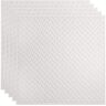 Fasade Diamond Plate 2 ft. x 2 ft. Gloss White Lay-In Vinyl Ceiling Tile (20 sq. ft.)