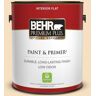 BEHR PREMIUM PLUS 1 gal. #PPL-41 Tea Cookie Flat Low Odor Interior Paint & Primer