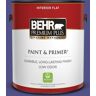 BEHR PREMIUM PLUS 1 gal. #P550-7 Purple Prince Flat Low Odor Interior Paint & Primer