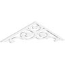 Ekena Millwork Pitch Hurley 1 in. x 60 in. x 15 in. (5/12) Architectural Grade PVC Gable Pediment Moulding