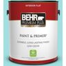 BEHR PREMIUM PLUS 1 gal. #P460-2 Tropical Waterfall Flat Low Odor Interior Paint & Primer