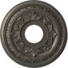 Ekena Millwork 13" O.D. x 3-1/2" I.D. x 3/4" P Baltimore Thermoformed PVC Ceiling Medallion in Universal Aged Metallic Weathered Steel