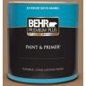 BEHR PREMIUM PLUS 1 qt. #MQ2-11 Outdoor Land Satin Enamel Exterior Paint & Primer