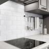 Giorbello Bright White 4 in. x 12 in. x 8mm Glass Subway Tile (5 sq. ft./Case)