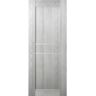 Belldinni Vona 07 2HN 28 in. W x 80 in. H x 1-3/4 in. D 1-Panel Solid Core Ribeira Ash Prefinished Wood Interior Door Slab