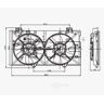 TYC Dual Radiator and Condenser Fan Assembly 2003-2008 Mazda 6