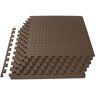 PROSOURCEFIT Exercise Puzzle Mat Brown 24 in. x 24 in. x 0.5 in. EVA Foam Interlocking Anti-Fatigue Tile Mat (24 sq. ft.) (6-Pack)