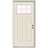 JELD-WEN 36 in. x 80 in. Primed Left-Hand Inswing 6 Lite Clear Steel Prehung Front Door