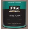 BEHR PREMIUM PLUS 1 qt. #PPF-41 Cedar Plank Semi-Gloss Enamel Exterior Paint & Primer