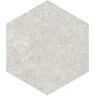 Merola Tile Traffic Hex Silver 8-5/8 in. x 9-7/8 in. Porcelain Floor and Wall Tile (11.5 sq. ft./Case)