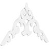 Ekena Millwork 1 in. x 48 in. x 28 in. (14/12) Pitch Kendall Gable Pediment Architectural Grade PVC Moulding