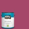 BEHR PREMIUM PLUS 1 gal. Home Decorators Collection #HDC-SM14-1 Fuschia Flair Satin Enamel Low Odor Interior Paint & Primer