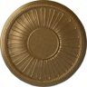 Ekena Millwork 19-7/8 in. x 1-1/4 in. Leandros Urethane Ceiling Medallion (Fits Canopies upto 6-3/8 in.), Pale Gold