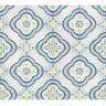 York Wallcoverings Garden Trellis Cobalt Blue Matte Pre-pasted Paper Wallpaper 60.75 sq. ft