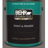 BEHR PREMIUM PLUS 1 gal. #BNC-37 Gray Owl Semi-Gloss Enamel Exterior Paint & Primer