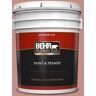 BEHR PREMIUM PLUS 5 gal. #S160-4 Portuguese Dawn Flat Exterior Paint & Primer