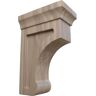 Ekena Millwork 2-1/2 in. x 6 in. x 4 in. Walnut Small Gomez Bracket