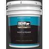 BEHR PREMIUM PLUS 5 gal. #T13-3 Black Lacquer Satin Enamel Exterior Paint & Primer