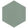 Merola Tile Textile Basic Hex Kale 8-5/8 in. x 9-7/8 in. Porcelain Floor and Wall Tile (11.5 sq. ft./Case)