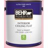 BEHR PREMIUM PLUS 1 gal. #120B-4 Old Fashioned Pink Ceiling Flat Interior Paint