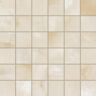Bedrosians Gemma Square 2 in. x 2 in. Polished Beige Onyx Porcelain Mosaic Tile (5 sq. ft./Case)