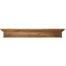 Barton 72 in. W x 8.5 H Floating Vintage Wood Fireplace Mantel Wall Cap-Shelf Mantel Beam Easy Mount Vintage Ash