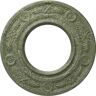 Ekena Millwork 1/2" x 8" x 8" Polyurethane Daniela Ceiling Medallion, Athenian Green Crackle