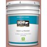 BEHR PREMIUM PLUS 5 gal. #S170-5 Smoke Bush Rose Satin Enamel Low Odor Interior Paint & Primer