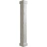 Ekena Millwork 18 in. x 4 ft. Pecky Cypress Endurathane Faux Wood Non-Tapered Square Column Wrap w/ Standard Capital & Base