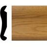 HOUSE OF FARA 7/8 in. x 4-1/2 in. x 48 in. Oak Bar Rail Moulding