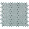 Merola Tile Tribeca 1 in. Hex Glossy Mist 10-1/4 in. x 11-7/8 in. Porcelain Mosaic Tile (8.6 sq. ft./Case)