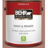 BEHR PREMIUM PLUS 1 gal. #PPU2-11 Mars Red Flat Low Odor Interior Paint & Primer