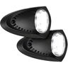 Attwood Black LED Docking Lights, 2.8 in. x 4.5 in.