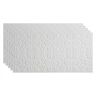 Fasade Traditional #2 2 ft. x 4 ft. Glue Up Vinyl Ceiling Tile in Matte White (40 sq. ft.)