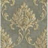 Seabrook Designs Telluride Rustic Damask Metallic Gold, Charcoal, & Brown Paper Strippable Roll (Covers 56.05 sq. ft.)