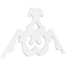 Ekena Millwork Pitch Benson 1 in. x 60 in. x 37.5 in. (14/12) Architectural Grade PVC Gable Pediment Moulding