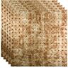 Fasade Minidome 2 ft. x 2 ft. Bermuda Bronze Lay-In Vinyl Ceiling Tile (20 sq. ft.)