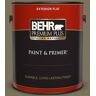 BEHR PREMIUM PLUS 1 gal. #380F-7 Crocodile Flat Exterior Paint & Primer