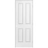 Masonite 36 in. x 80 in. 4-Panel Left-Handed Hollow-Core Smooth Primed Composite Single Prehung Interior Door