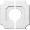 Ekena Millwork 1 in. P X 8-1/4 in. C X 14 in. OD X 6 in. ID Locke Architectural Grade PVC Contemporary Ceiling Medallion, Two Piece