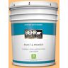 BEHR PREMIUM PLUS 5 gal. #PMD-68 Amber Sun Satin Enamel Low Odor Interior Paint & Primer