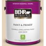 BEHR PREMIUM PLUS 1 gal. #BXC-50 Stucco White Eggshell Enamel Low Odor Interior Paint & Primer