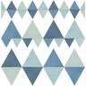 A-Street Prints Trilogy Blue Geometric Paper Strippable Roll (Covers 56.4 sq. ft.)