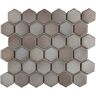 Merola Tile Hudson Due 2" Hex Dove Grey 10-7/8 in. x 12-5/8 in. Porcelain Mosaic Tile (9.7 sq. ft./Case)