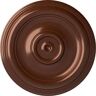 Ekena Millwork 12 in. x 1 in. Traditional Urethane Ceiling Medallion (Fits Canopies upto 2-3/4 in.), Copper Penny
