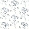 Magnolia Home by Joanna Gaines Navy Wildflower Non Woven Preium Paper Peel and Stick Matte Wallpaper Approximately 34.2 sq. ft
