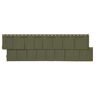 NovikShake 14.5 in. x 48.75 in. RS RoughSawn Shake Polymer Siding in Brunswick Green (12 Panels Per Box, 48.8 sq. ft.)