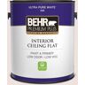 BEHR PREMIUM PLUS 1 gal. #140E-1 Patient White Ceiling Flat Interior Paint